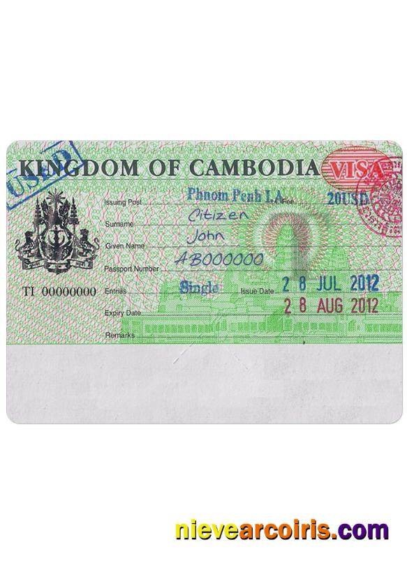 CAMBODIA visa